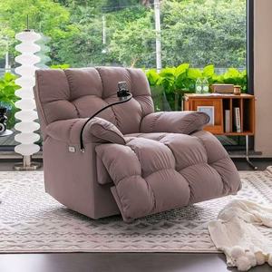 Multi - Color Plush Recliner <b>Chair</b> <b>for</b> Nail Salons & Hotels - Product Image 3