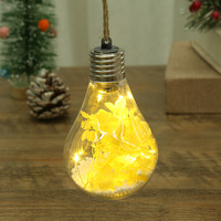 2024 Longstar LED Licht emittierende transparente Kunststoff-Weihnachts kugeln Weihnachts sterne Kreative Simulations birnen Weihnachts kugel