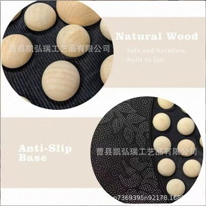 Tapis d'acupression en bois pour le jogging, massage des pieds, masseur de points d'acupression pour la thérapie des pieds et le fitness. - Product Image 2