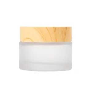 Sample Cream Cosmetics Jar with Lid Empty Frosted Clear Glass Wholesale 5ml 10ml 15ml 20ml 30ml 50ml 100ml Borosilicate Glass