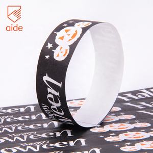Gelang cetak Logo kustom gelang tyvek tahan air gelang Kertas Sintetis gelang Tyvek untuk perlengkapan pesta acara - Product Image 4