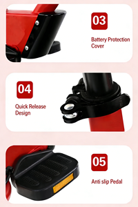 אביזרים לאופני ילדים ישירות מהמפעל, מושב אופניים לילדים נוח לרכיבה בטוחה ונסיעות למרחקים ארוכים - Product Image 5