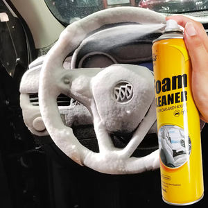 Private Label Car Interior Car Seat Leather Decontamination Cleaning Spray Multi Functional Foam <strong>Cleaner</strong> with Brush Applicator - Product Image 3