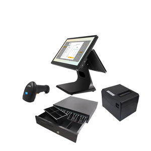 15.6inch AIO Màn hình kép EPOS máy hệ thống POS Tiền mặt đăng ký thiết bị đầu cuối POS NFC thanh toán phần mềm miễn phí cho điểm bán lẻ của bán - Product Image 1