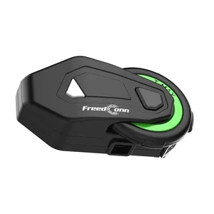 FreedConn TMAX-M Novo Tipo Sem Função 5.0 fone de Ouvido Bluetooth Capacete Da Motocicleta Intercom BT Interphone fone de Ouvido À Prova D' Água