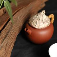 Bouteilles d'eau écologiques en rotin tressé à la main avec boucle, design bionique moderne, théière Kung Fu portable pour la maison et cadeau de fête