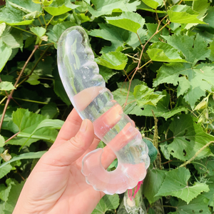 <strong>Hot</strong> Selling Crystal <strong>Penis</strong> Black Obsidian Dildo Black Obsidian Yoni Wand Natural Stone Dildo Clear Quartz Sex Toys for Adult - Product Image 2