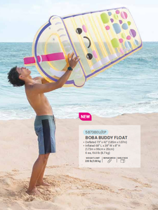 INTEX 58738 BOBA BUDDY FLOAT Dessin Animé Mignon Tasse Forme Gonflable Piscine Flotteur Gonflable Piscine Radeaux 1.73mX99cmX20cm - Product Image 3