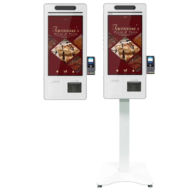 Self service ordering payment machine ticket vending terminal machine for restaurant store supermarket