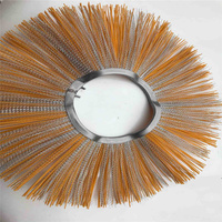 Brosse à disque industrielle résistante à l'usure pour balayeuse de voirie, en nylon 205 mm, pour le nettoyage des routes et des rues urbaines