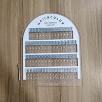 Nouvelle palette magnétique pour vernis à ongles - Planche d'affichage acrylique détachable pour tester les couleurs, pour la conception d'art des ongles et les outils de comparaison