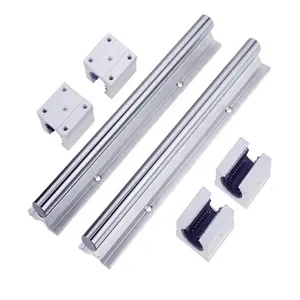 China linear guide slide rail SBR 10 12 16 20 25 30 35 40 45 UU bearing with rod shaft guide ways for CNC