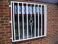 Grilles de fenêtre en acier galvanisé de sécurité de luxe populaires, design fixe