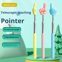 Puntero Telescópico de Acero Inoxidable para la Educación Infantil, Diseño de Batuta de Director, para Uso en Pizarras