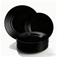Assiettes en mélamine personnalisables, écologiques et incassables - Vaisselle blanche en plastique pour restaurants, idéale pour les cadeaux promotionnels