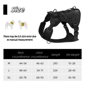 <span class=keywords><strong>2025</strong></span>新しい戦術犬用ハーネスミディアムラージ犬用通気性エアメッシュペットベストハーネス引き調整可能犬用ハーネス - Product Image 2