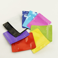 Sacs en Mylar avec fermeture éclair, finition mate, brillante ou holographique, impression de logo personnalisée