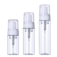 Vente en gros de bouteille de savon mousse plastique blanche ou transparente quantité minimale de commande bas pas chère bouteille nettoyante visage muse bouteille pompe moussante en stock