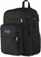Sac à dos pour ordinateur portable avec 2 compartiments, bretelles ergonomiques, pochette pour ordinateur portable 15 pouces, noir, logo personnalisé, couleur au choix