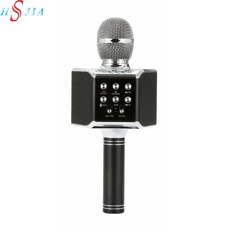 HS-K90 Pabrik Grosir Mikrofon Nirkabel Usb Mikrofon Karaoke Genggam Mikrofon Pengeras Suara Karaoke