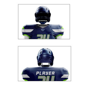 Dernier design d'uniformes de football américain de qualité supérieure, ensembles imprimés sublimés à manches courtes et respirants, fabriqués au Pakistan, prix de gros - Product Image 6