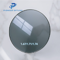 Lentilles optiques Pioneer 1.56 1.60 PGX PhotoGray Photochromiques Anti-reflet HMC Anti-lumière bleue Lentilles optiques à vision simple