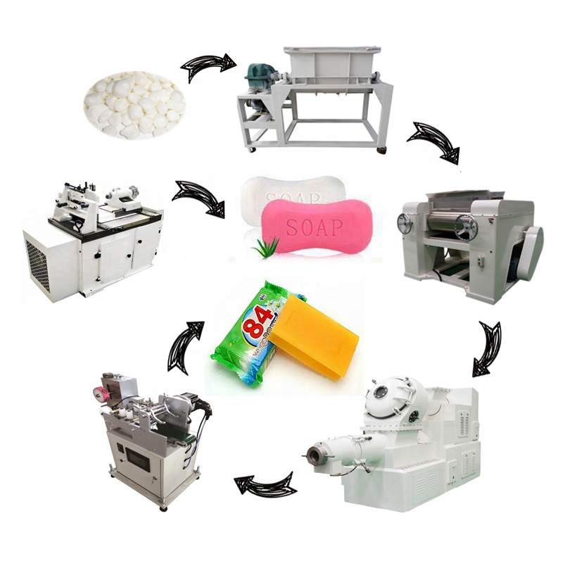 Легкая в эксплуатации линия по производству стирального мыла 150 кг/ч