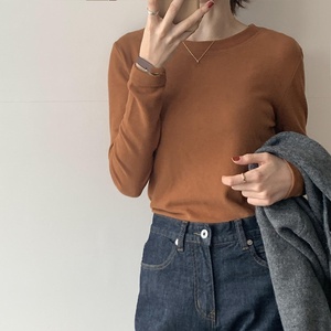 Sous-vêtement thermique épais et chauffant pour l'hiver-<span class=keywords><strong>T</strong></span>-<span class=keywords><strong>shirt</strong></span> à manches longues de couleur unie-Top en <span class=keywords><strong>coton</strong></span> ajusté pour femmes - Product Image 6