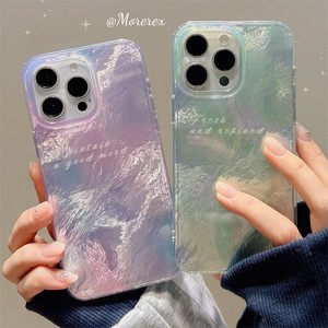 Custodia per telefono verde menta gradiente per <span class=keywords><strong>IPhone</strong></span> 16 15 14 13 12 11 Pro 15 16 Plus trama vortice placcato in argento - Product Image 1
