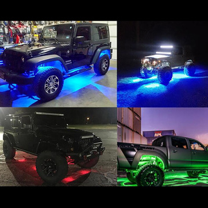 Lumière <span class=keywords><strong>LED</strong></span> Rock Underbody Rock 4 6 8 12Pods 12V 4X4 SUV Pickup Truck ATV UTV App Télécommande Châssis Lumières - Product Image 6