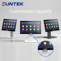 Système de point de vente Suntek Windows avec double écran tactile, PC tactile pour solution de supermarché, tout-en-un