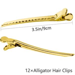 12 Piezas/Caja, Pinzas de Pelo de Acero con Lentejuelas <span class=keywords><strong>WangDa</strong></span> para Salón de Belleza, Accesorios de Peluquería para Niñas y Mujeres - Product Image 2