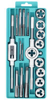Jeu de tarauds et filières en acier allié M6-M12 (20 ou 12 pièces) pour la filetage manuel – Coffret d'outils