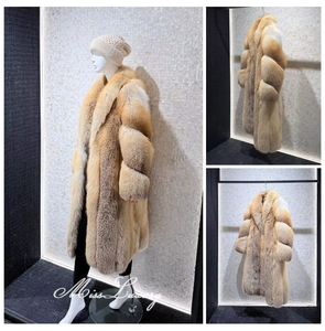 Cappotto Lungo in Vera Pelliccia di Volpe Finlandese Golden Island, Lussuoso Abbigliamento Invernale per Donna - Product Image 2