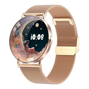 <span class=keywords><strong>Reloj</strong></span> Inteligente para <span class=keywords><strong>Mujer</strong></span> 2026, <span class=keywords><strong>con</strong></span> Esferas Dinámicas 3D, <span class=keywords><strong>Llamadas</strong></span> Bluetooth, Pantalla Redonda, Monitor de Frecuencia Cardíaca, Regalo Elegante para Dama, H06 - Product Image 2