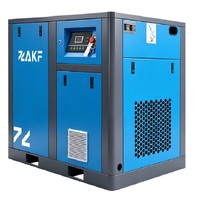 Compresor de Aire de Tornillo de Accionamiento Directo ZAKF, 37KW 50HP, Velocidad Fija, 7-12 Bar, Lubricado con Aceite, Silencioso, Uso Industrial