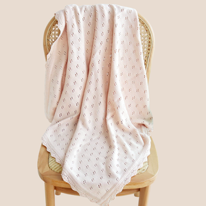 Manta de Invierno Personalizada para Bebés Recién Nacidos, Color Sólido, Diseño Calado, Suave, Abrigada, Alfombra Infantil para Dormir - Product Image 6