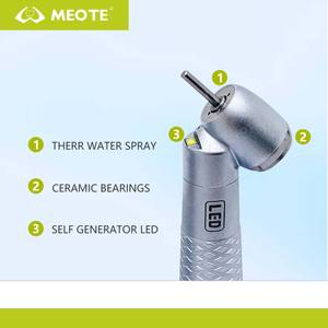 Handpiece Gigi Turbin Udara 45 Derajat Desain Presisi Mewah dengan Bantalan Keramik Jepang, Pegangan Anti Selip, Anti Hisap - Product Image 4