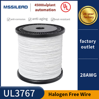 Spot gros UL3767 fil électrique 28AWG sans halogène XLPE fil cuivre étamé 105 degrés batterie borne fil de plomb