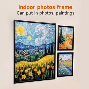 A1 A2 A3 A4 Vente d'usine Clip de cadre à pression 25mm Argent Noir Porte-<span class=keywords><strong>affiche</strong></span> Cadre à pression en aluminium - Product Image 4