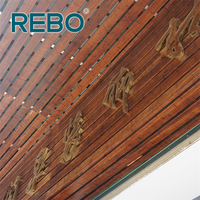 Panneau mural extérieur en bambou carbonisé avec surface texturée Panneau de revêtement en bambou