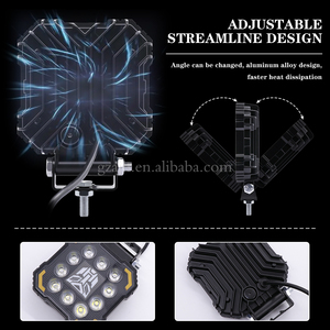 ไฟสีขาวและเหลืองสำหรับขับรถขนาด4นิ้วไฟส่องสว่างสำหรับออฟโรดไฟ LED ออฟโรด - Product Image 4