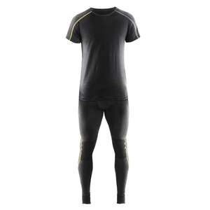 BLAKLADER - 479817349835XS Ropa interior Camiseta XLIGHT 100% Merino Gris oscuro/Amarillo-EAN 7330509545478 ROPA INTERIOR TÉRMICA - Product Image 5