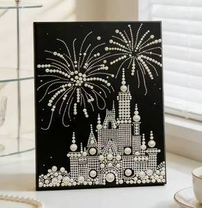 Kit d'impression artistique DIY Perles et Diamants, Décoration Murale Traditionnelle Chinoise Faite à la Main sur le Thème des Animaux, Cadeau pour Adultes, Perles Scintillantes pour Mur de la Maison - Product Image 2