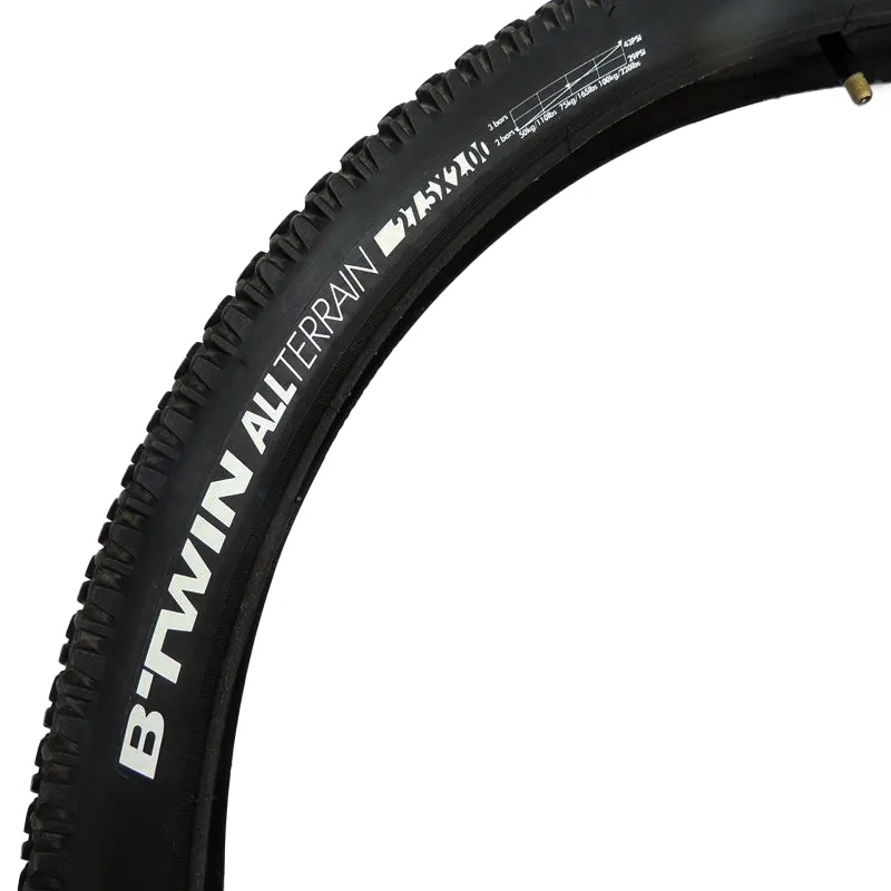 Stock Durable B-TWIN ALLTERRAIN 27.5 2.00 Mountain Bike Tire with Tube