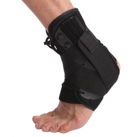 Attelle de cheville et de pied réglable à lacets pour le sport, soulagement de la douleur due aux entorses et aux fractures, avec protection complète