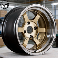 Rines de Aleación Maxtera Forged Custom TE37 Estilo VPRO para Autos de Pasajeros BMW, Porsche, VW, Civic, 370Z, GT-R, Supra, Camaro, Corvette