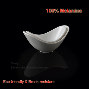 Ensemble de bols durables bon marché en gros bol en mélamine 100% en forme de <span class=keywords><strong>bateau</strong></span> incassable - Product Image 2