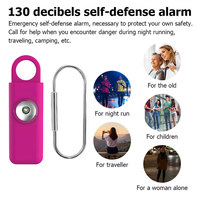 Alarme de sécurité personnelle rechargeable 140db porte-clés alerte de viol de sécurité d'urgence pour les alarmes personnelles d'autodéfense des filles