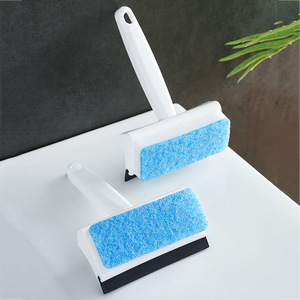 2 In 1 Glass Scraper With Sponge Squeegee For <b>Window</b> Cleaning And Mirror Cleaning Plastic Material - Product Image 1